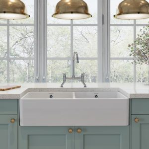 Rangemaster Farmhouse Belfast Sink, 2.0 Bowl, 900 mm, White (CFBL900WH) – image 3