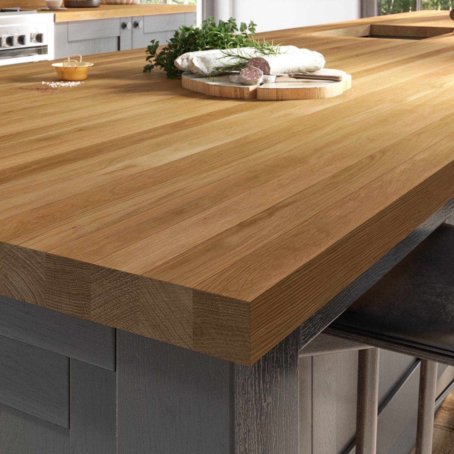 full stave oak worktop
