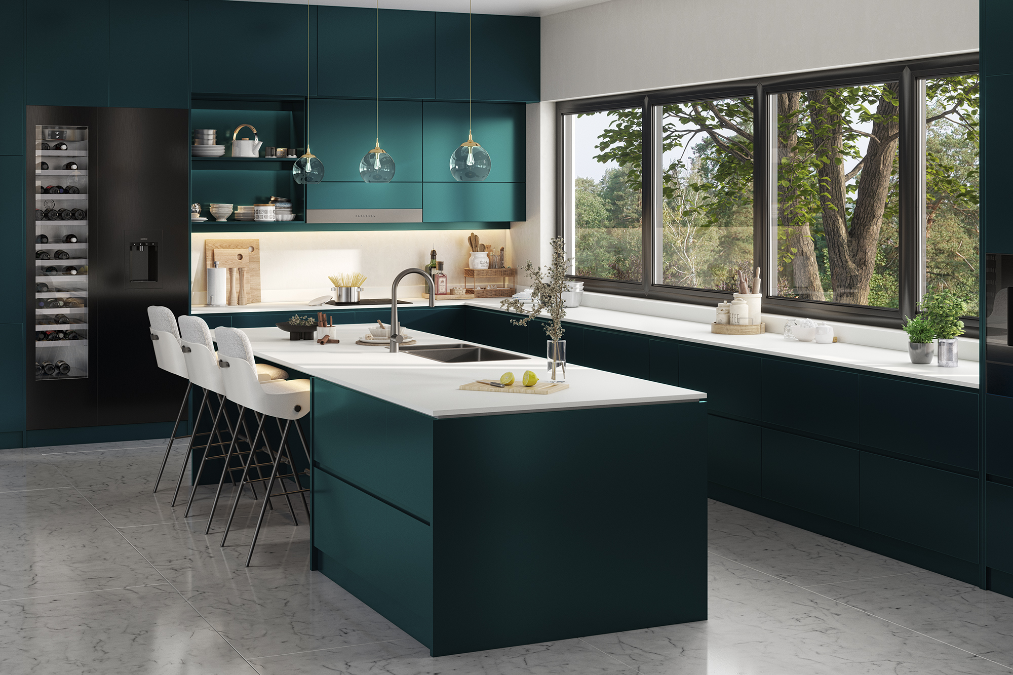 Arctic White Solid Surface Worktop