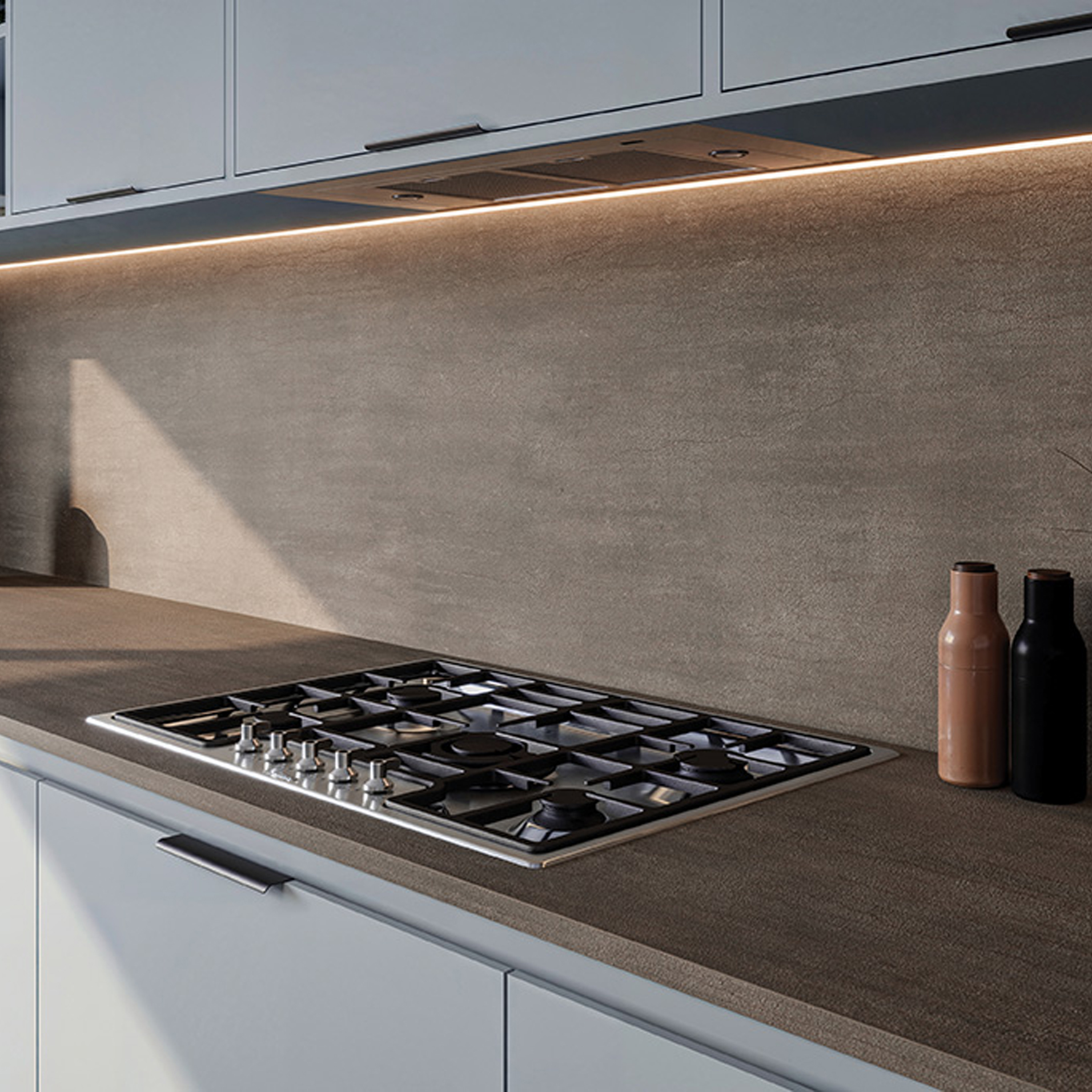 Aria Burnished Coin Compact Laminate Worktop 2