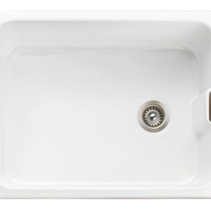 Rangemaster Farmhouse Belfast Sink, 1.0 Bowl, White (CFBL595WH)
