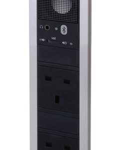 Häfele Vertical Powerdock Pop-Up Socket with Bluetooth Speaker