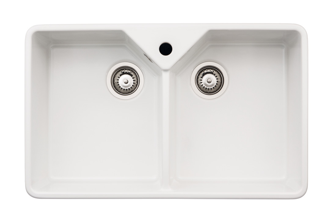 Abode Provincial 2.0 Bowl Belfast Sink, White (AW1021)