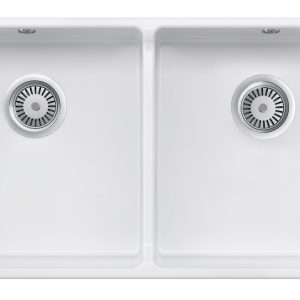 Rangemaster Farmhouse Belfast Sink, 2.0 Bowl, 900 mm, White (CFBL900WH)