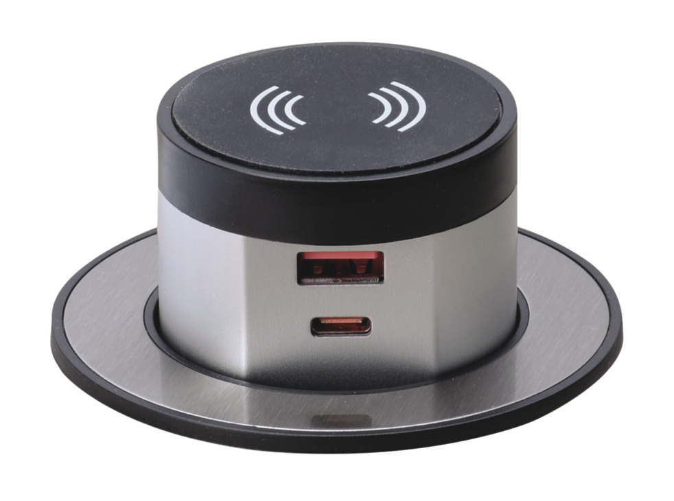 Häfele Pop-Up Wireless Charger with USB-A/USB-C