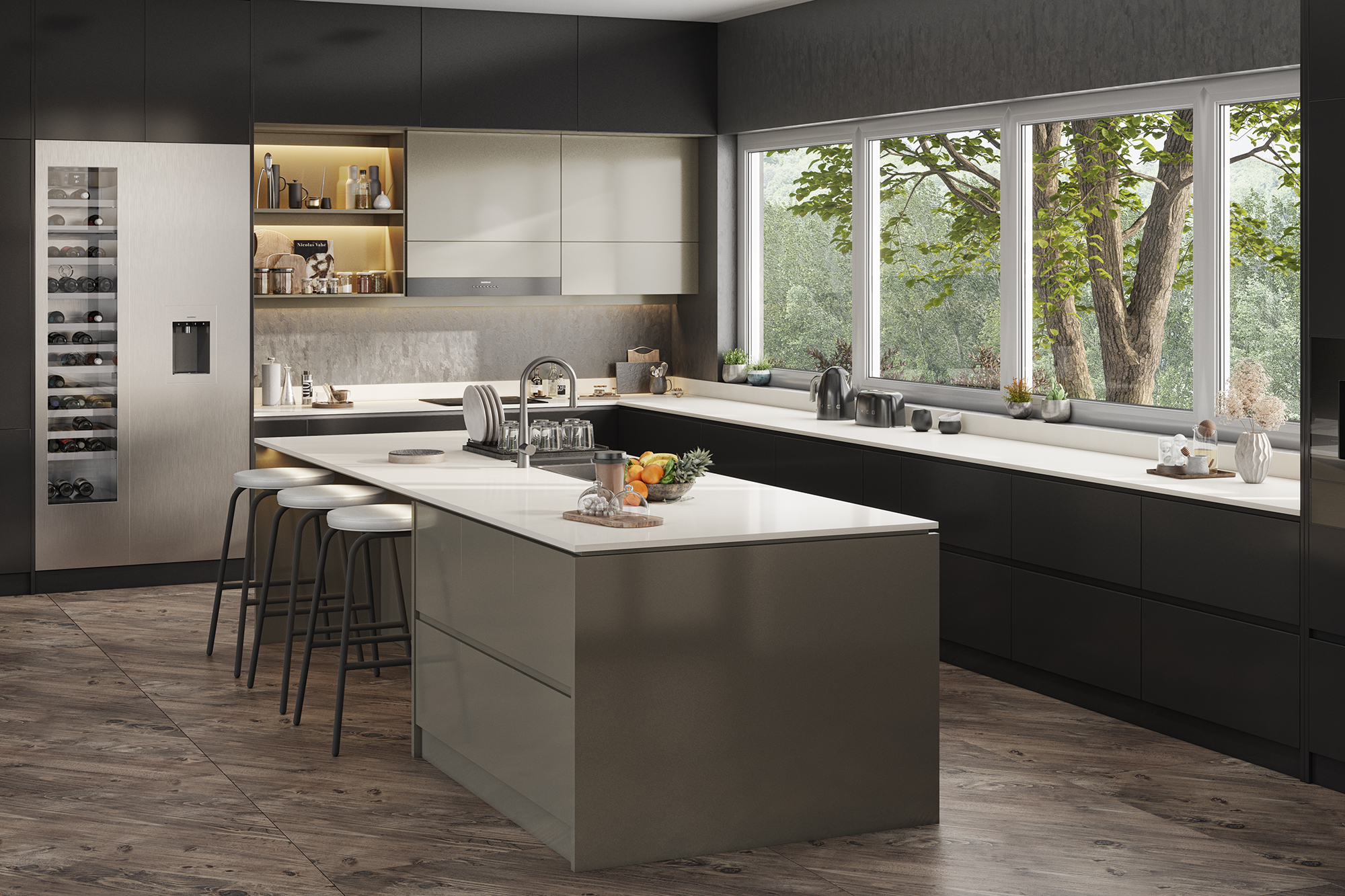 Moonstone White Solid Surface Worktop