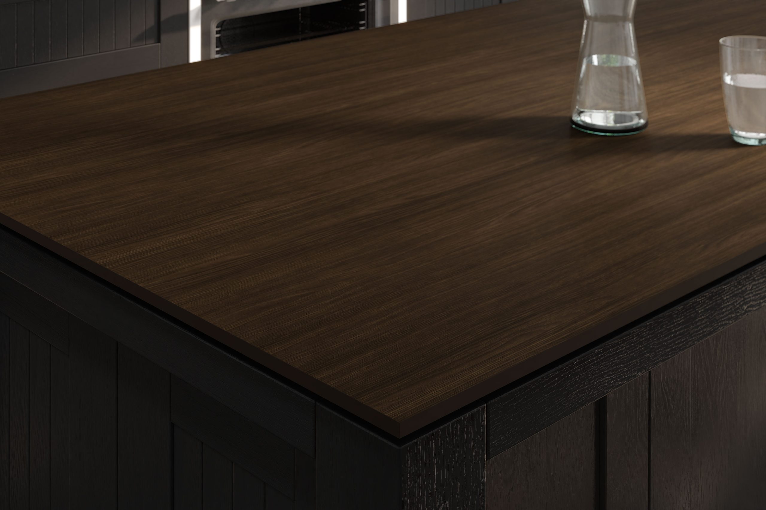 Chestnut Heartwood Compact Laminate Worktop